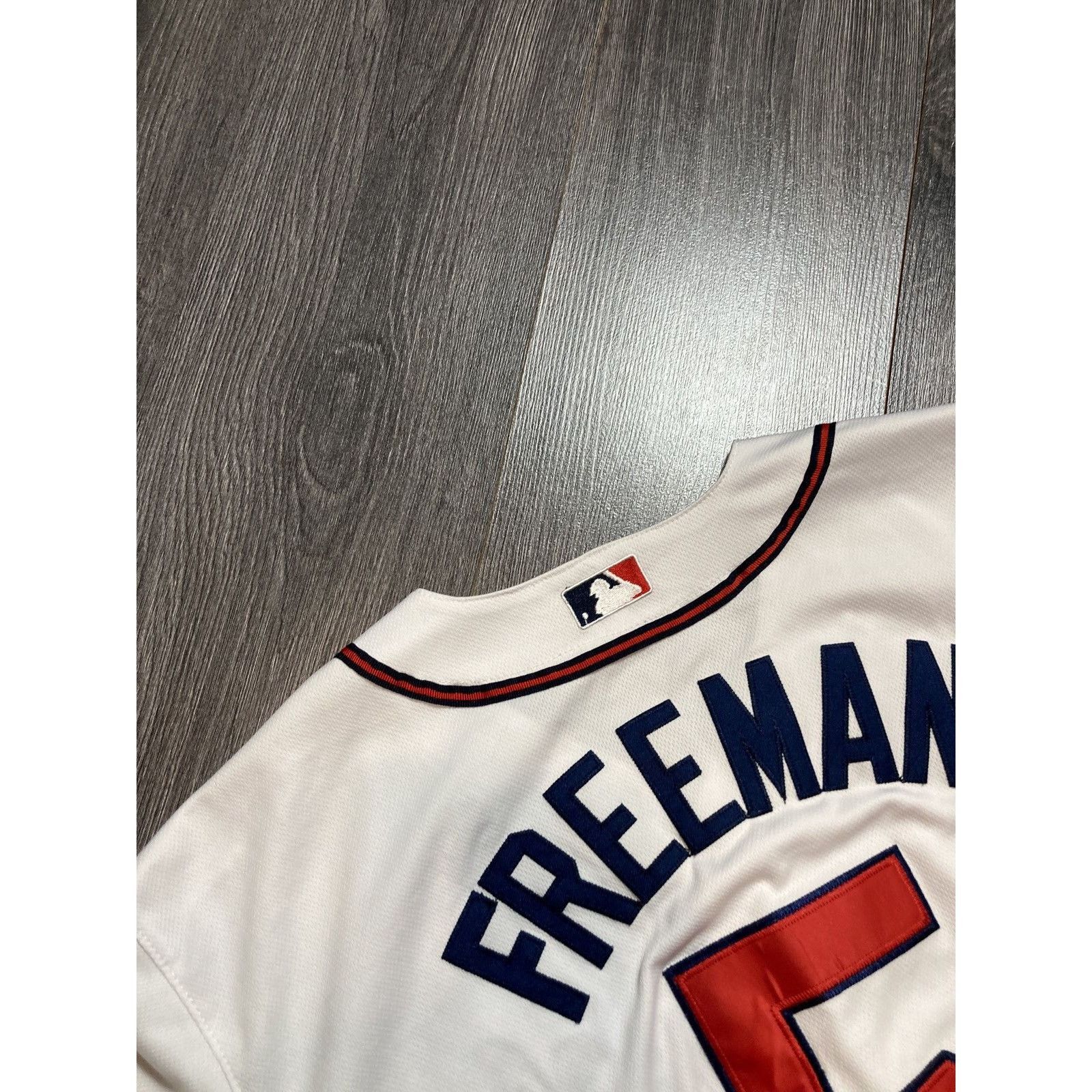 NFL × Vintage 90s Majestic Atlanta Braves Baseball Jersey Freeman Size US L / EU 52-54 / 3 - 9 Thumbnail