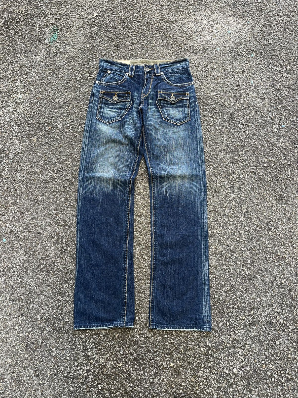 Hysteric Glamour Japanese Rush Hour Bushpants Multipockets Jeans Faded Denim Size US 30 / EU 46 - 1 Thumbnail