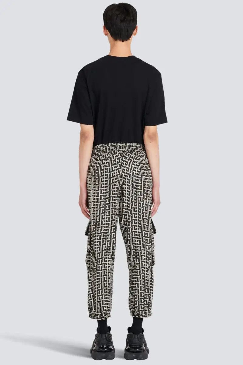 Balmain o1y0426 Cargo Pant in Black/White Size US 36 / EU 52 - 4 Thumbnail