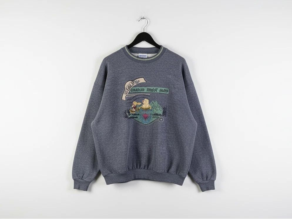 Other Vintage Made Italy Canadian Forest Guard Embroidered Sweat L Size US L / EU 52-54 / 3 - 1 Thumbnail