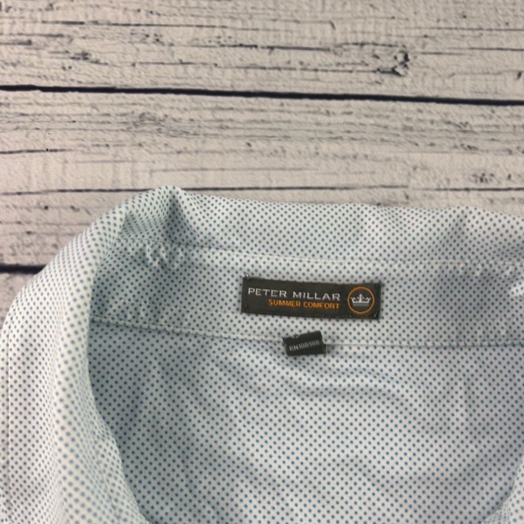 Peter Millar Peter Millar Summer Comfort Golf Polo Shirt Men's Large Blue Shirt Size US L / EU 52-54 / 3 - 2 Thumbnail
