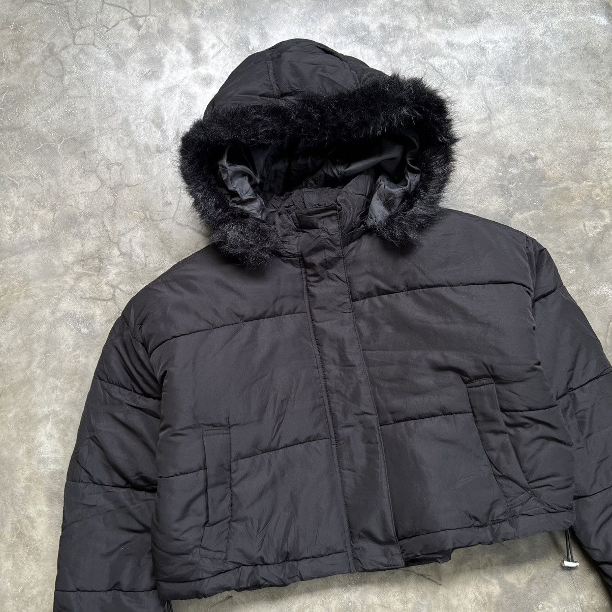 Hysteric Glamour 2000s GRL Hysteric Style Puffer Boxy Fur Zip Jacket Size ONE SIZE - 3 Thumbnail