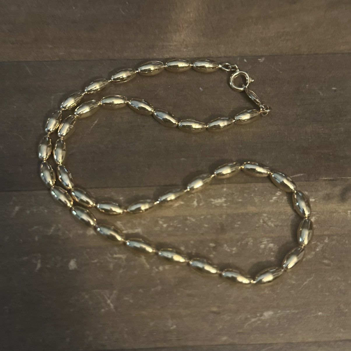 Other × Vintage Vintage Napier gold tone barrel bead necklace Size ONE SIZE - 4 Thumbnail