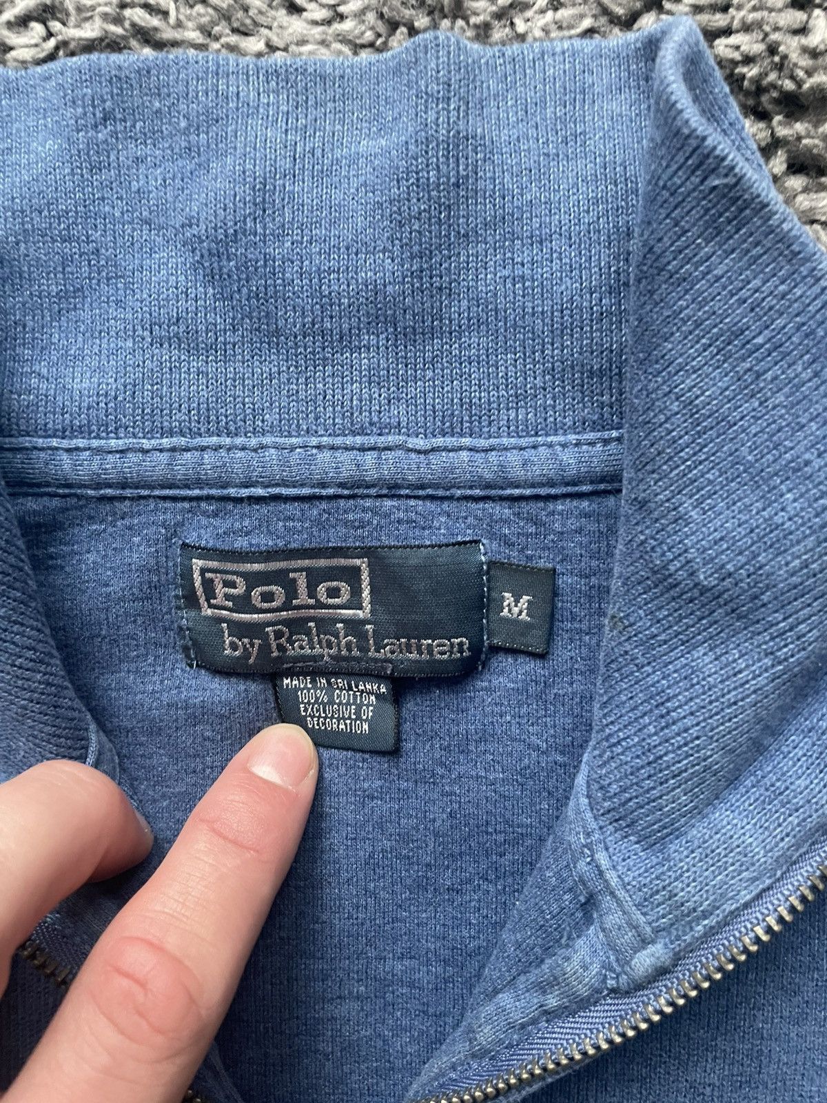Polo Ralph Lauren × Vintage 00s Polo Ralph Lauren 1/3 Zip Sweatshirt Streetwear Luxury Size US M / EU 48-50 / 2 - 10 Thumbnail