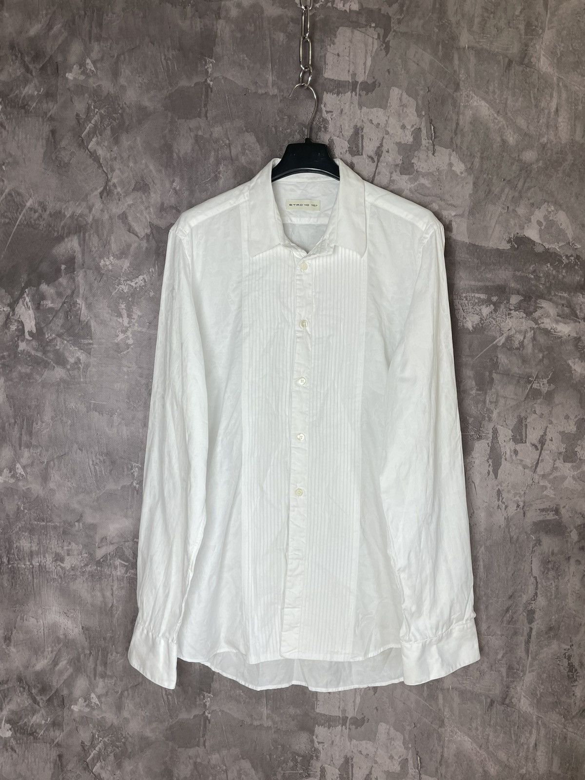 Etro ETRO Milano Button up Shirt Striped Cotton Size US L / EU 52-54 / 3 - 1 Thumbnail