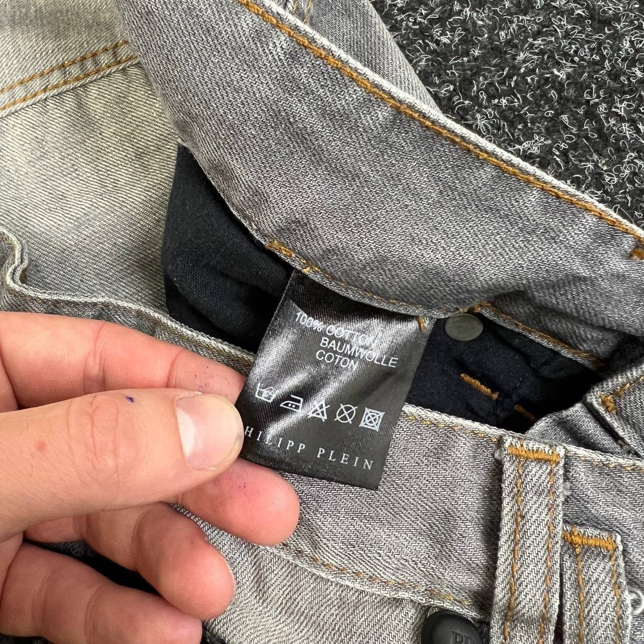 Philipp Plein Philipp Plein Distressed Denim Pants Slim Affliction Skull Size US 32 / EU 48 - 12 Thumbnail