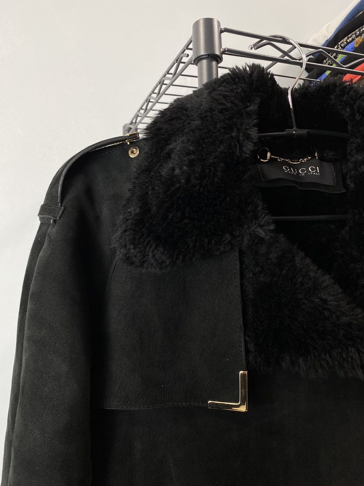 Gucci Rare! Vintage Gucci Suede Leather Jacket Fur Shearling Size M / US 6-8 / IT 42-44 - 19 Thumbnail