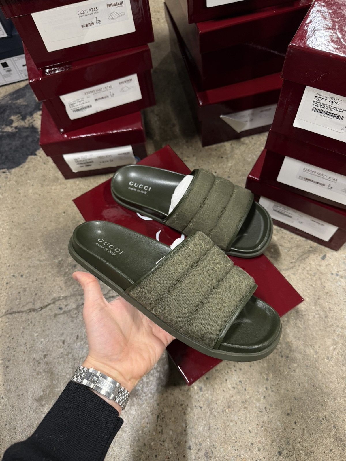 Gucci Gucci GG Canvas Slide Sandals 900$ NEW Size US 7 / EU 40 - 6 Thumbnail