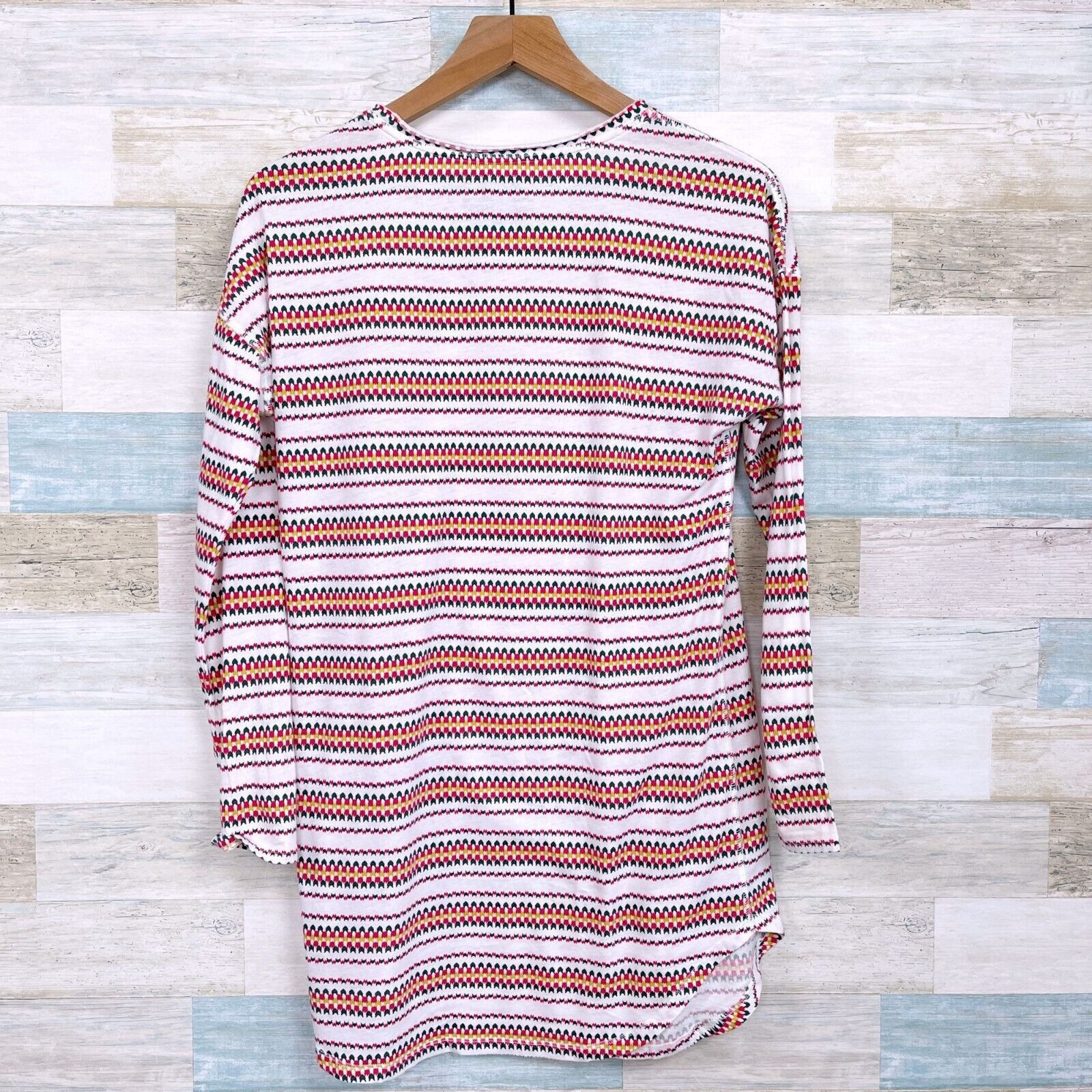 Victoria's Secret Victorias Secret Long Sleeve Night Shirt Gown White Multi XS Size ONE SIZE - 3 Thumbnail