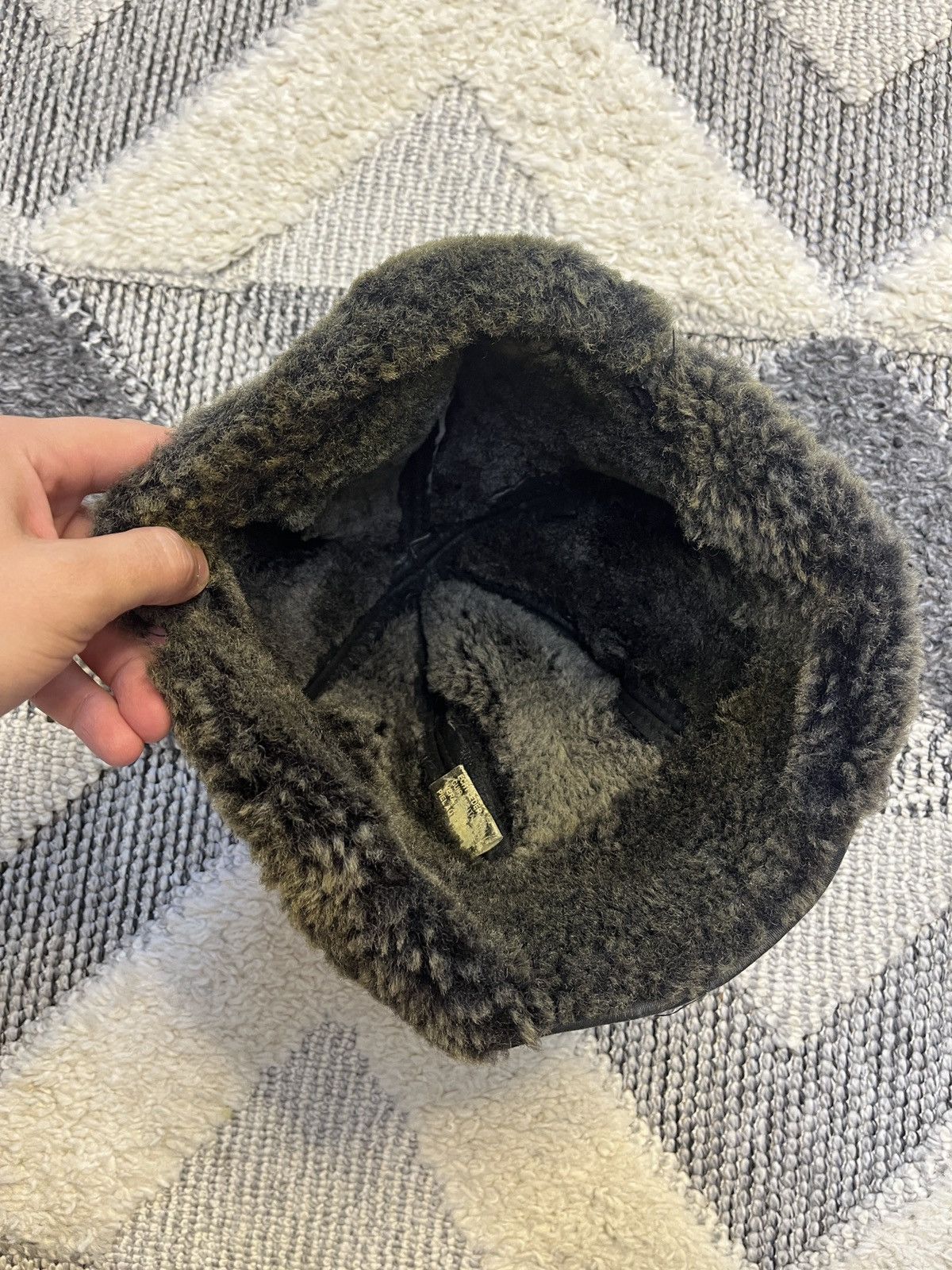 Vintage Vintage Fur Leather Hat Size ONE SIZE - 3 Thumbnail