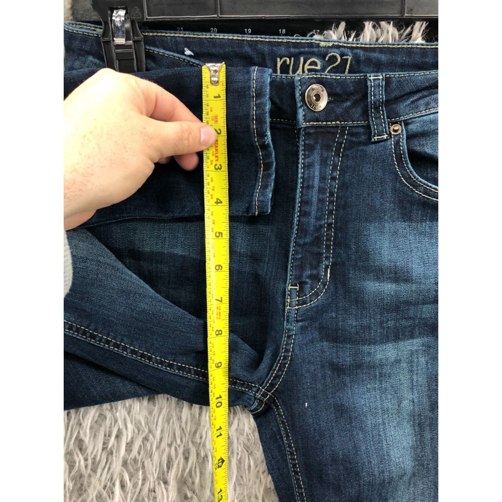 Vintage Rue 21 Jeans High Rise Jegging Size 6 Womens Blue Regular Denim 27 Waist 28 Inseam Size 28" / US 6 / IT 42 - 4 Thumbnail