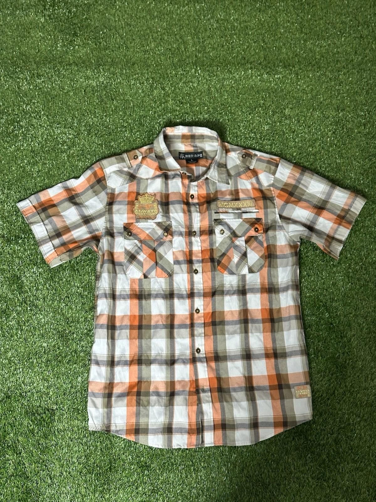Designer Y2K RED APE SHIRT size LARGE Size US L / EU 52-54 / 3 - 1 Thumbnail
