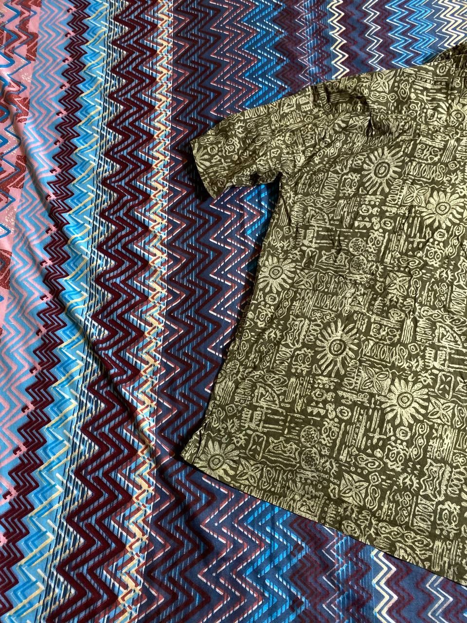 Vintage Short Sleeve Abstract Print Button Up Down Shirt Size US L / EU 52-54 / 3 - 12 Thumbnail