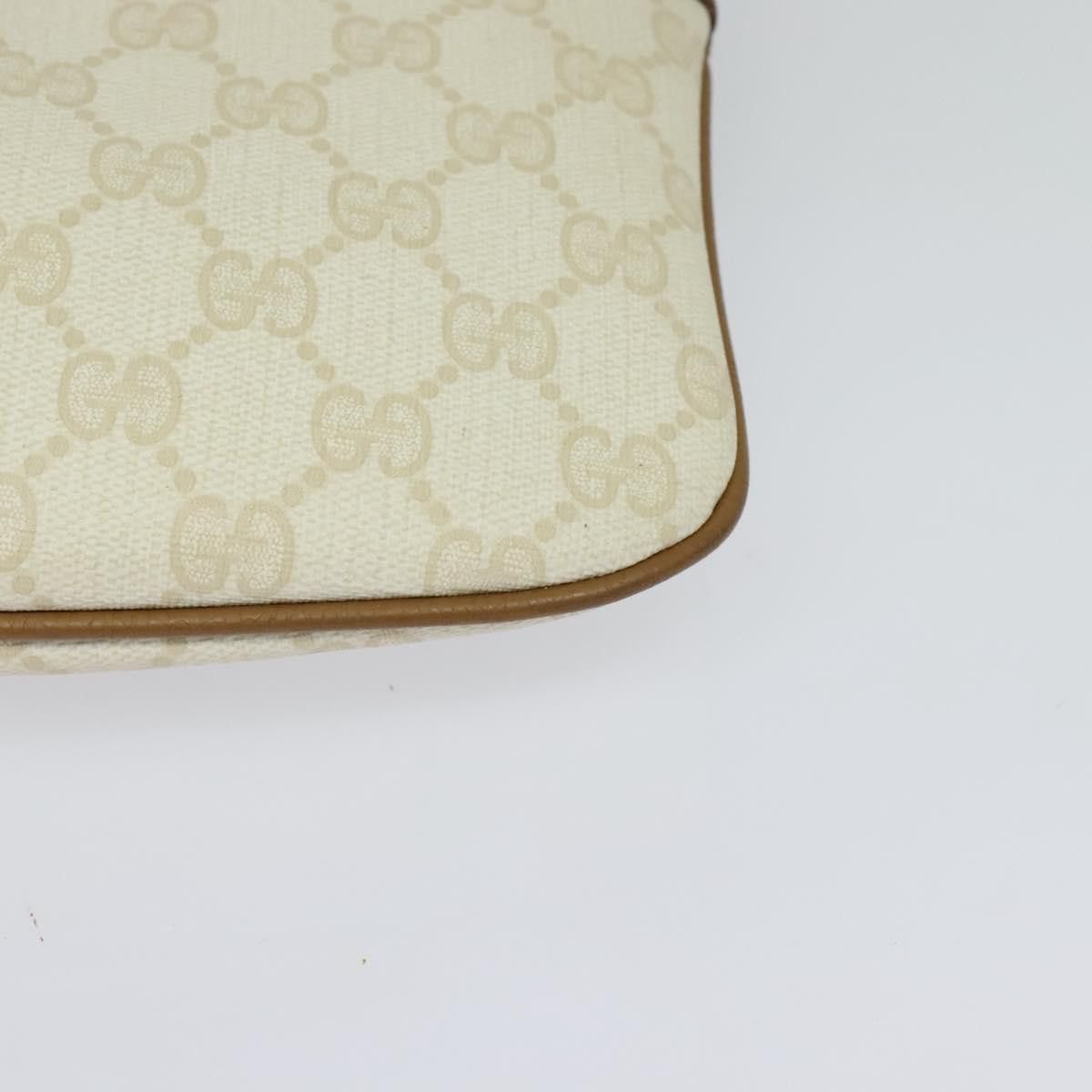 Gucci GUCCI GG Supreme Shoulder Bag Pvc White Gold 904 02 047 Size ONE SIZE - 11 Thumbnail