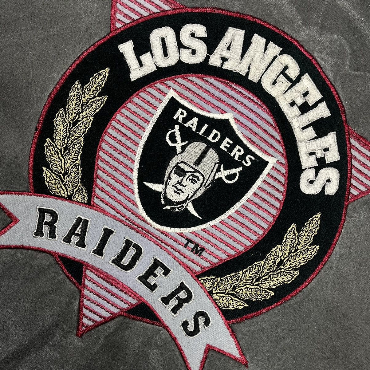 NFL Vintage NFL Los Angeles Raiders y2k rare bomber jacket 1991 Size US L / EU 52-54 / 3 - 4 Thumbnail