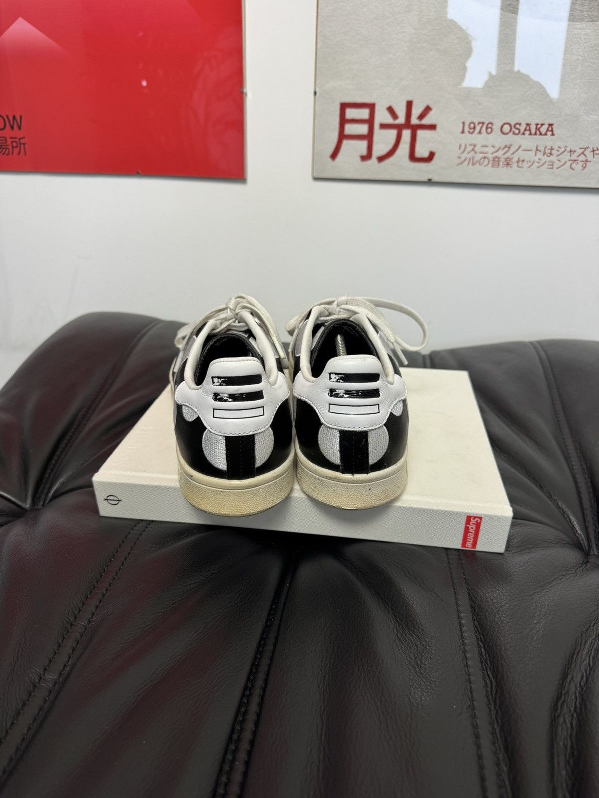 Adidas × Pharrell Adidas Pharrell x Stan Smith Polka Dot Leather Low Top Black Size US 11 / EU 44 - 3 Thumbnail