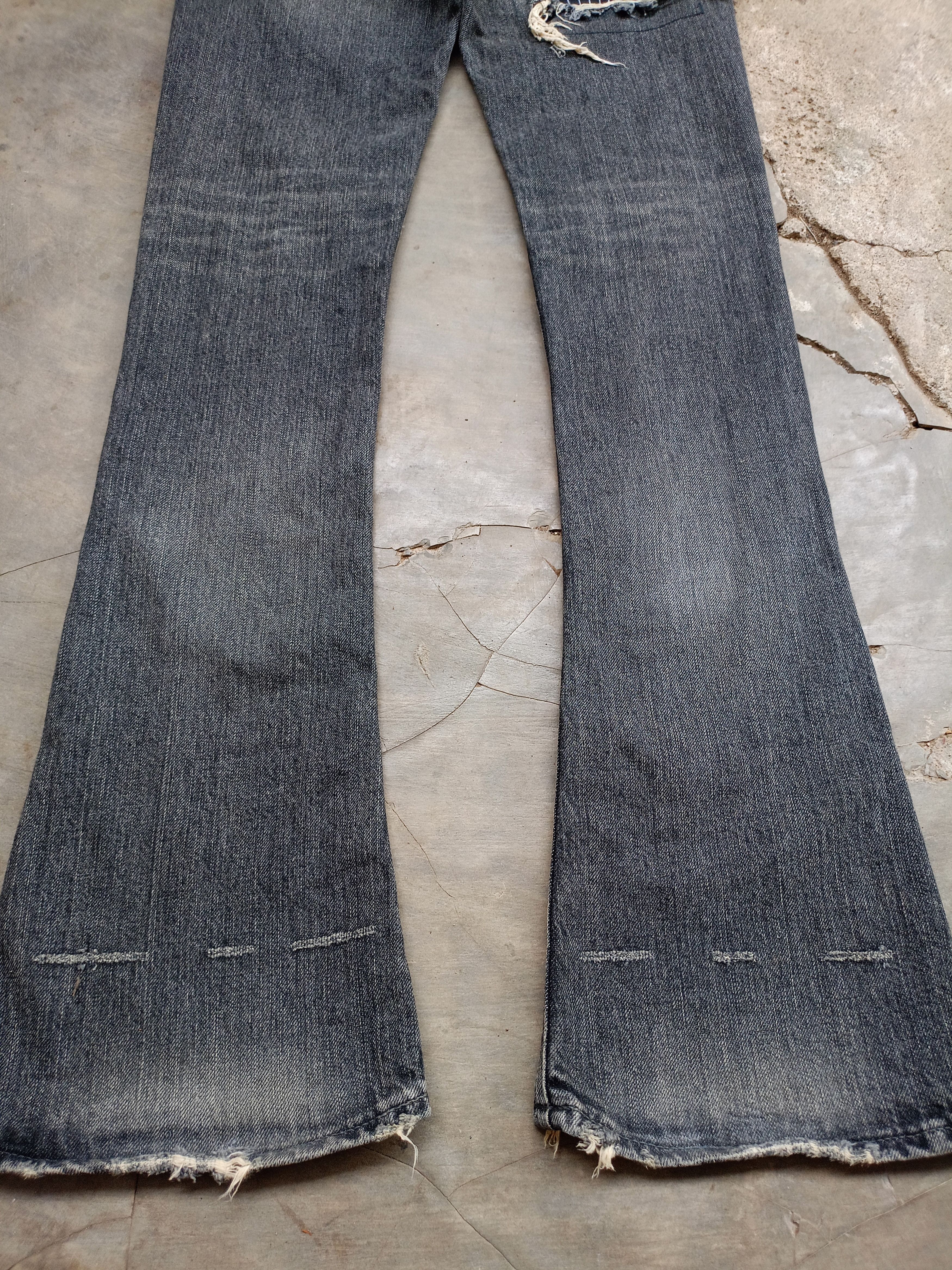Japanese Brand 2000s Sly Flared Denim Pants style ifsixwasnine Size 28" / US 6 / IT 42 - 10 Thumbnail