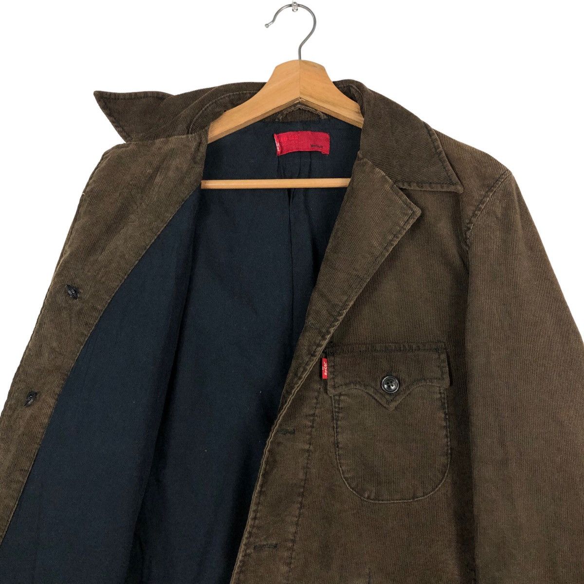 Levi's 🔥Vintage Corduroy Biker Jacket Levi’s Red Tab Size US M / EU 48-50 / 2 - 12 Thumbnail
