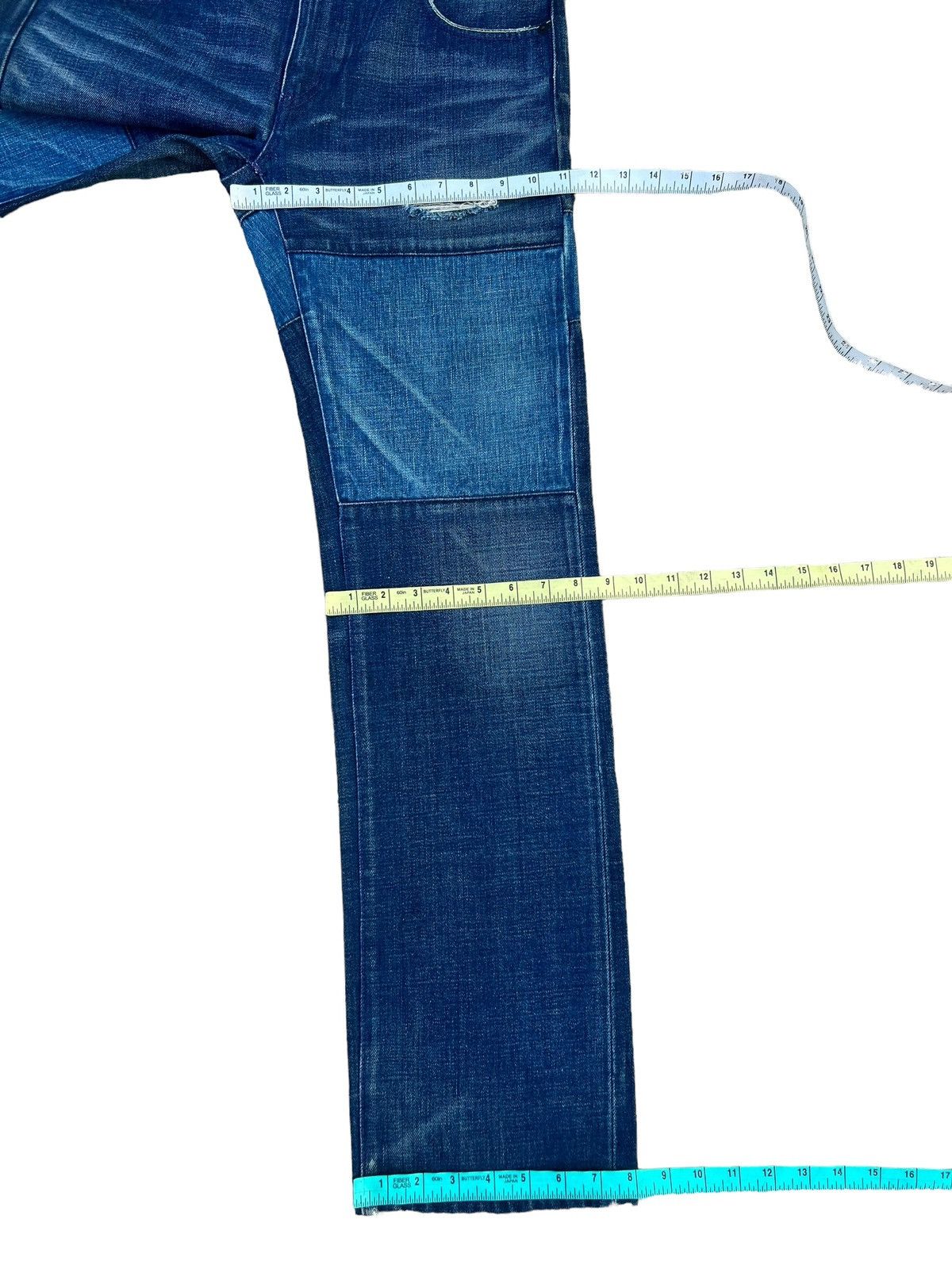 Neighborhood × Vintage RARE!! Vintage Neighborhood Japan Rips Denim Patchwork Jeans Size US 32 / EU 48 - 4 Thumbnail