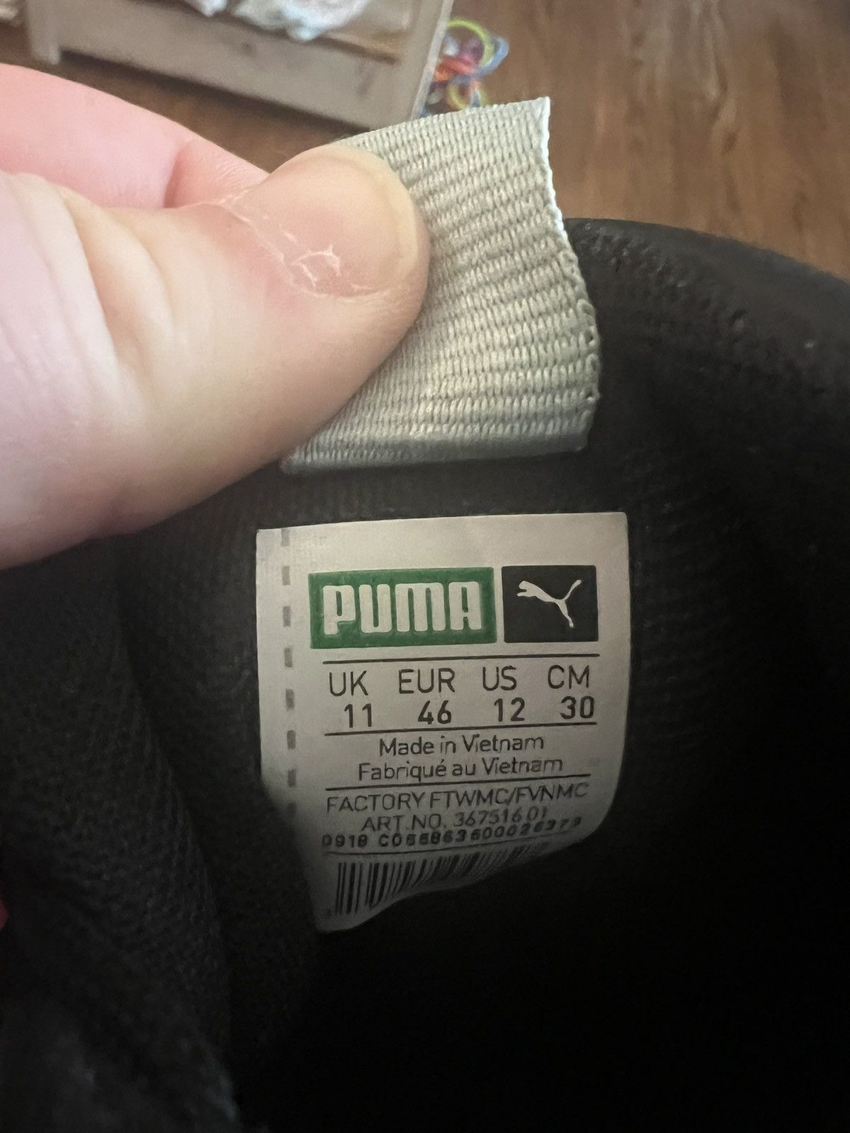 Puma PUMA Mens Thunder Spectra Black Casual Shoes Size 12 Size US 12 / EU 45 - 6 Thumbnail