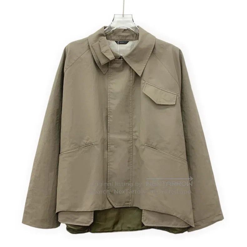 Fendi Fendi Chestnut Linen Lapel Long-Sleeve Windbreaker Jacket Size US M / EU 48-50 / 2 - 1 Thumbnail