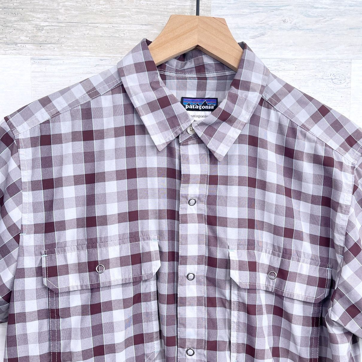 Patagonia Patagonia Short Sleeve Shirt Brown Plaid Mens M Size US M / EU 48-50 / 2 - 2 Thumbnail