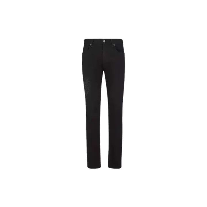 Fendi Fendi Men's Slim Fit Black Jeans 0079 Size US 32 / EU 48 - 1 Thumbnail