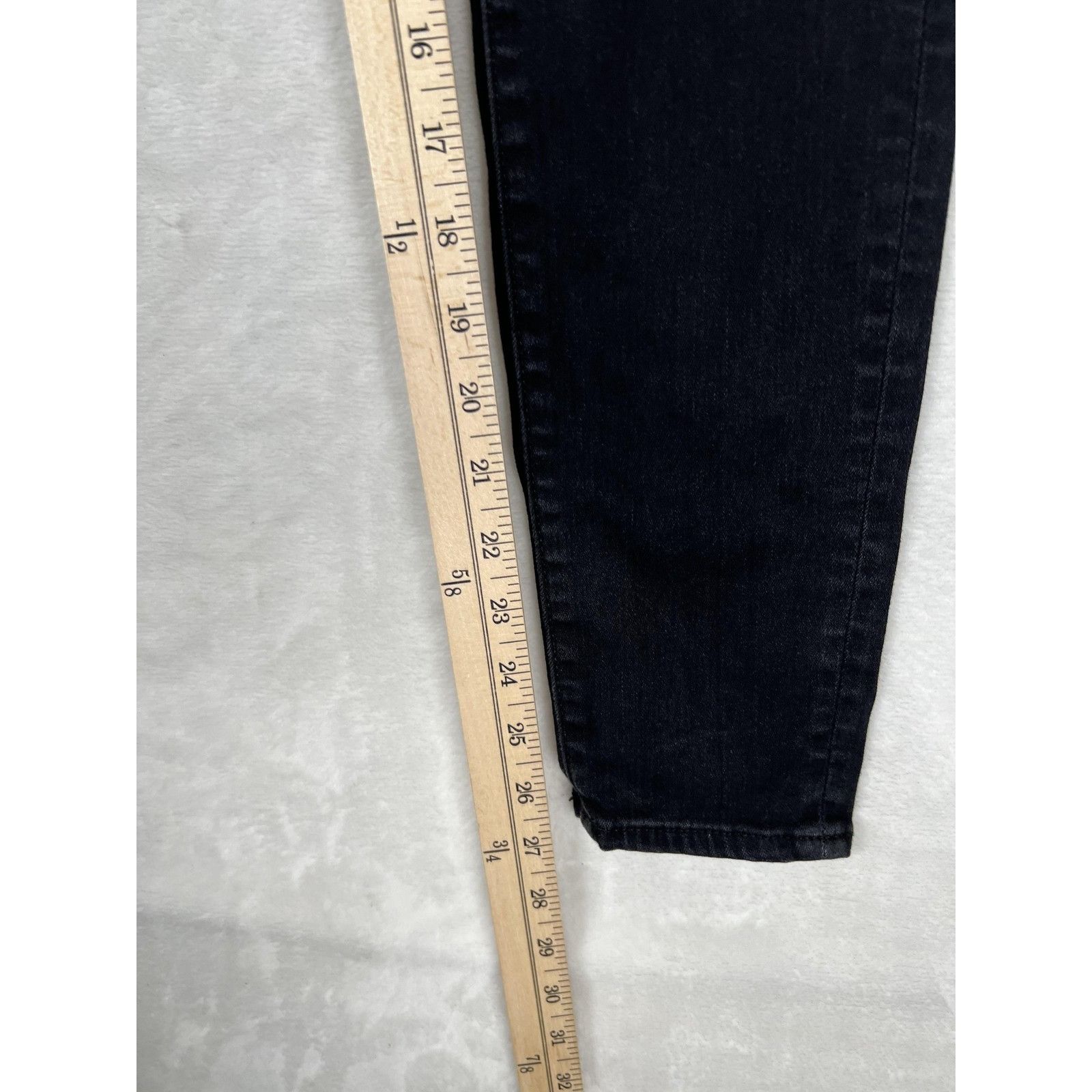 True Religion True Religion Halle Jeans Womens 26 Black High Rise Skinny Size 26" / US 2 / IT 38 - 6 Thumbnail