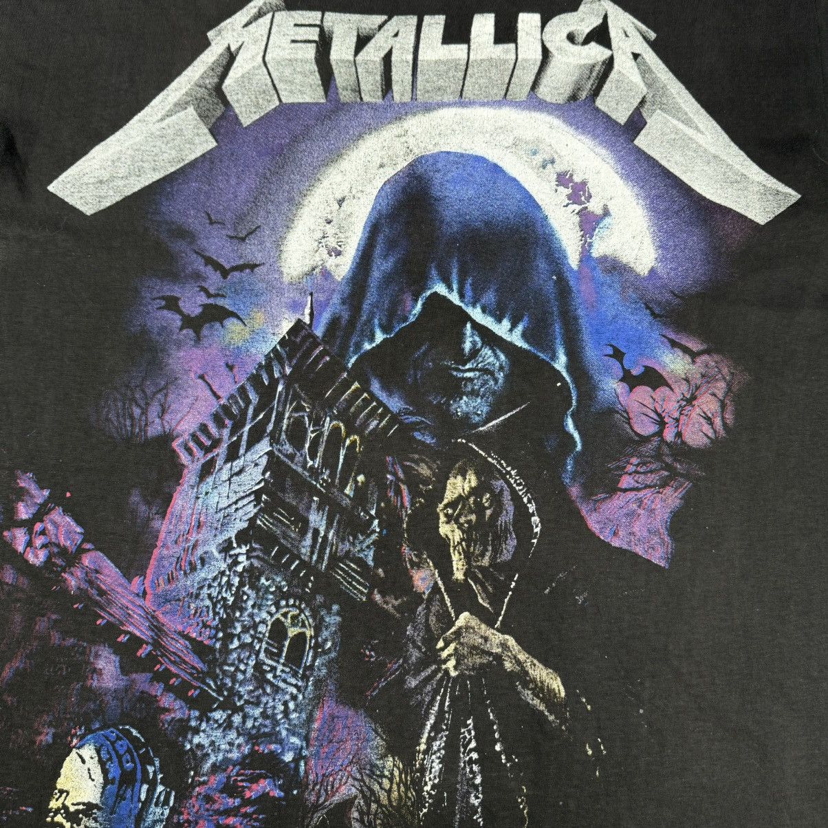Band Tees Vintage Early 90s Metallica Tower Monster All Over T Shirt Size US XL / EU 56 / 4 - 4 Thumbnail