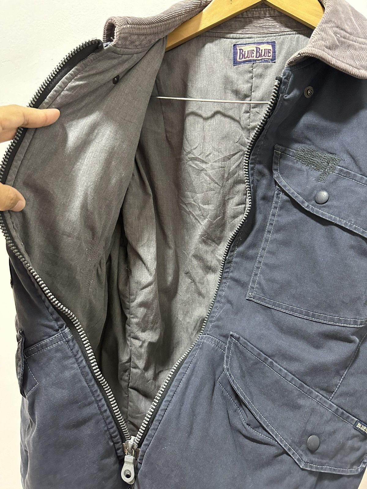 Blue Blue Japan Blue Blue Japan Padded Jacket Design 4 Pocket Design Size US S / EU 44-46 / 1 - 10 Thumbnail