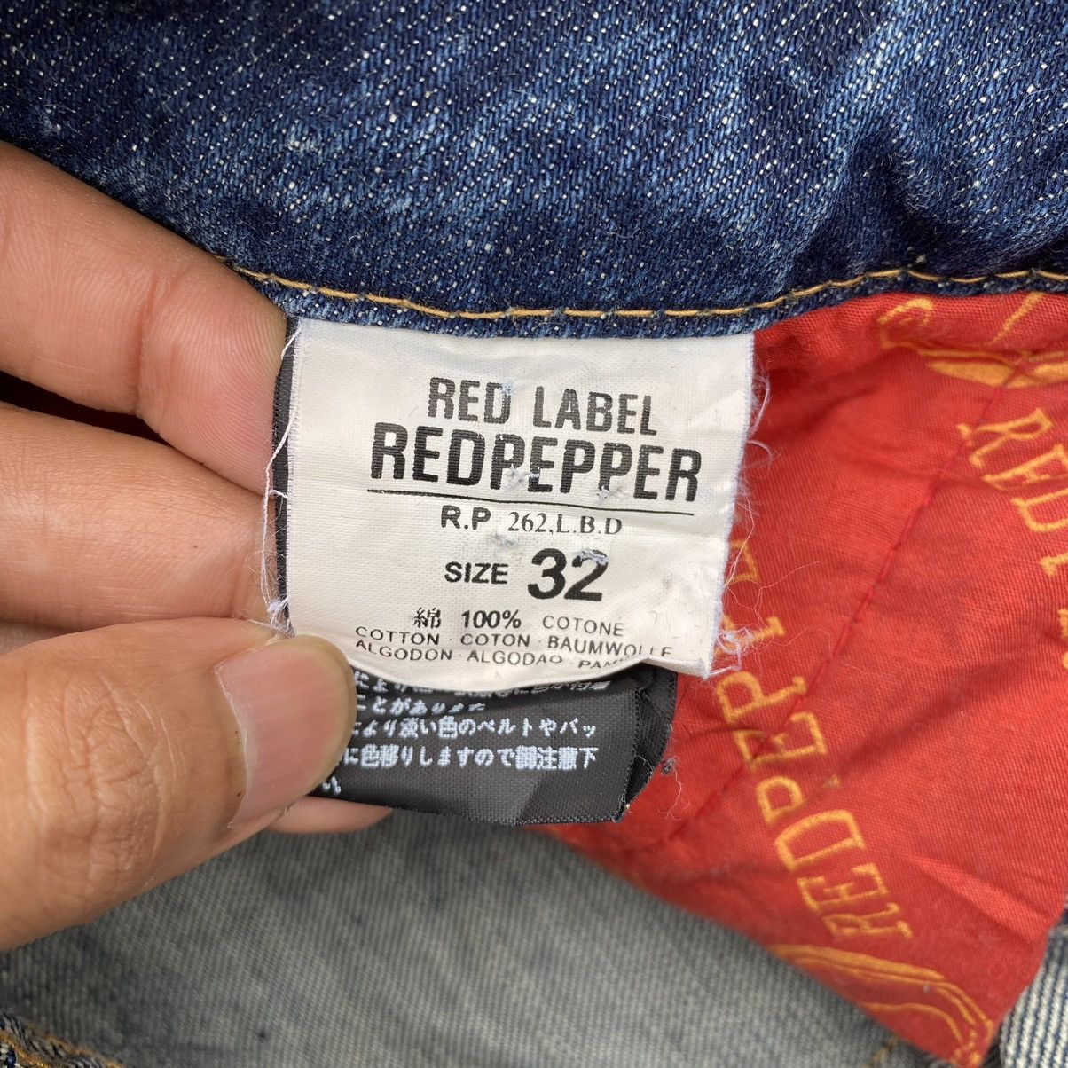 Japanese Brand × Vintage Lightning⚡️Red pepper Rooted Denim Jeans Size US 35 - 18 Thumbnail