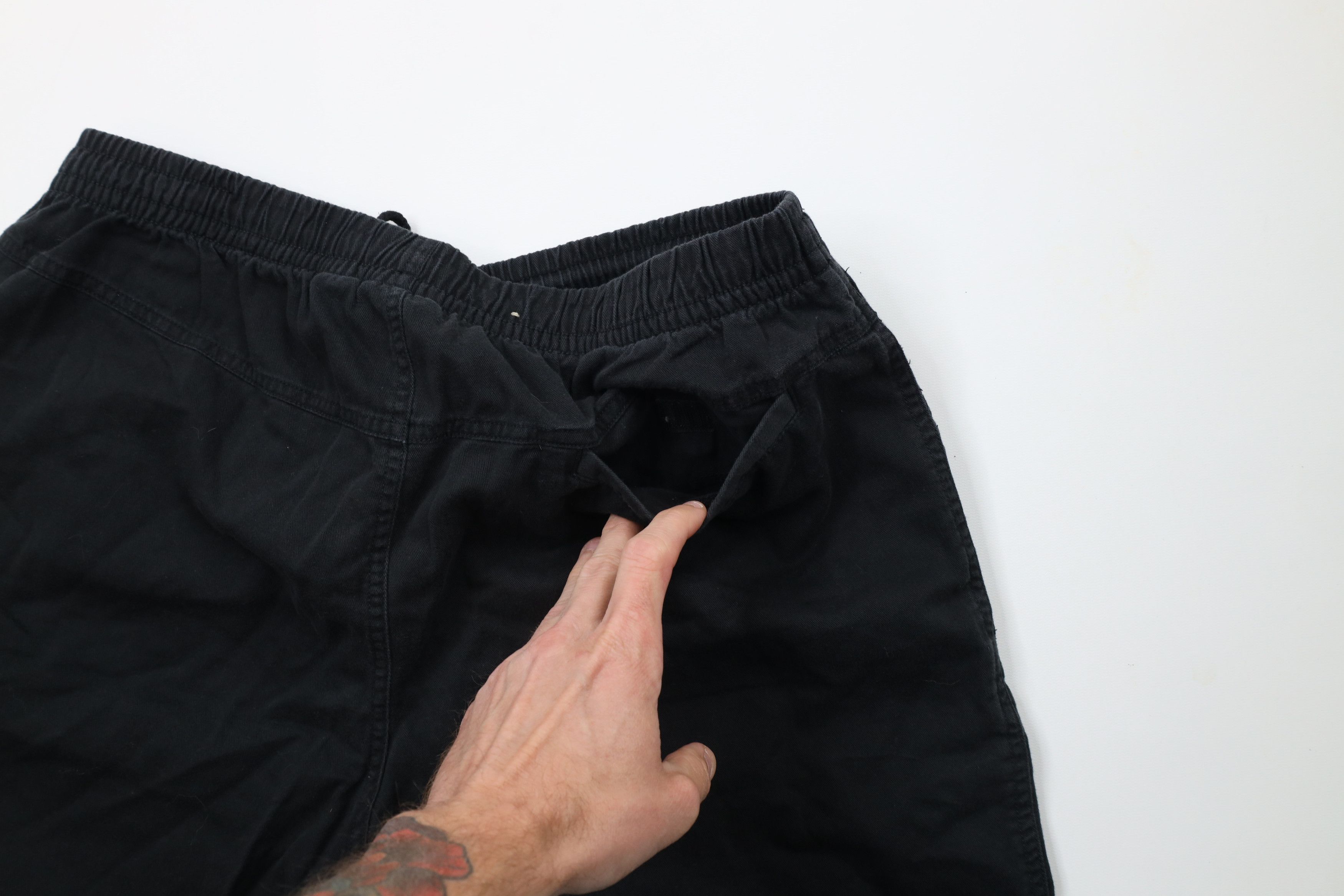 Vintage Vintage 90s Streetwear Blank Above Knee Shorts Black Cotton Size US 32 / EU 48 - 11 Thumbnail