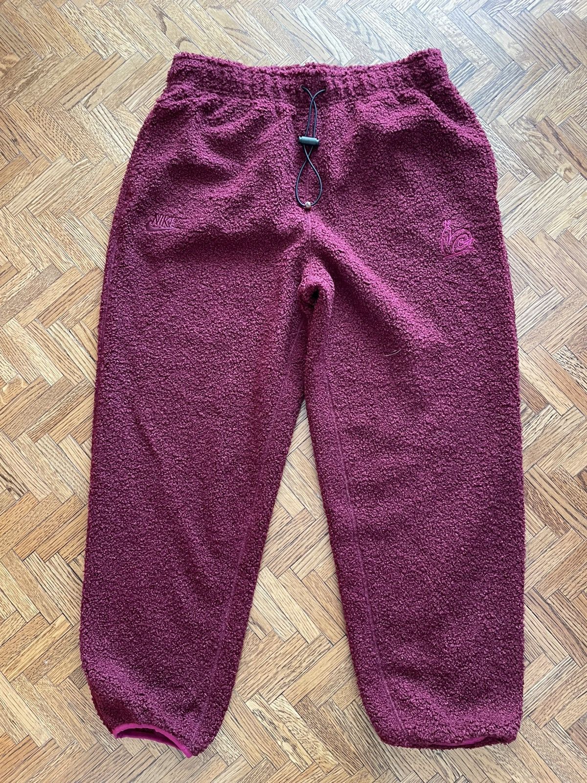 Nike Nike Winterized Maroon Fleece Sweatpants Size US 34 / EU 50 - 1 Thumbnail