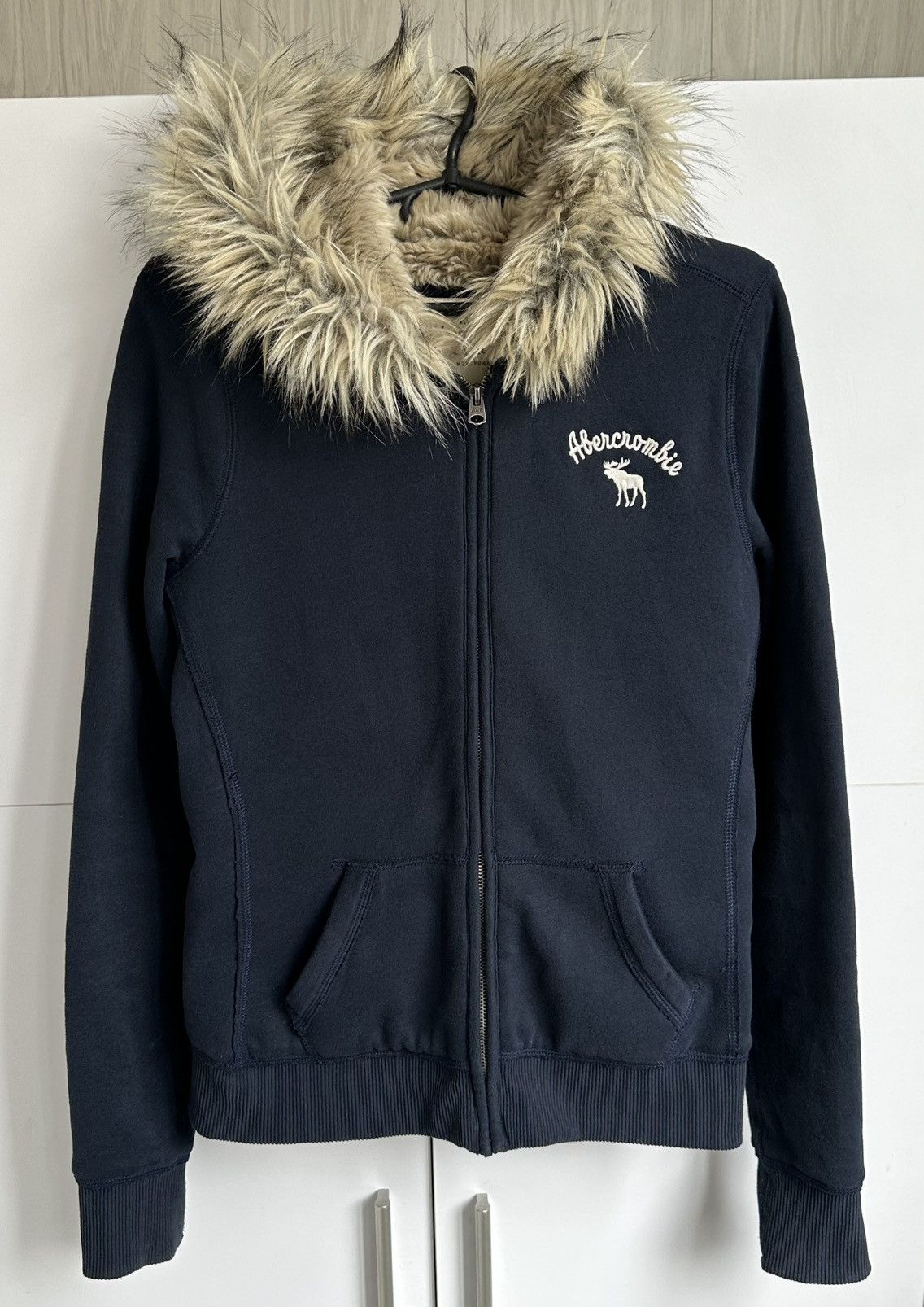 Abercrombie & Fitch Vintage Abercrombie Fitch Y2k Fur Faux Zip