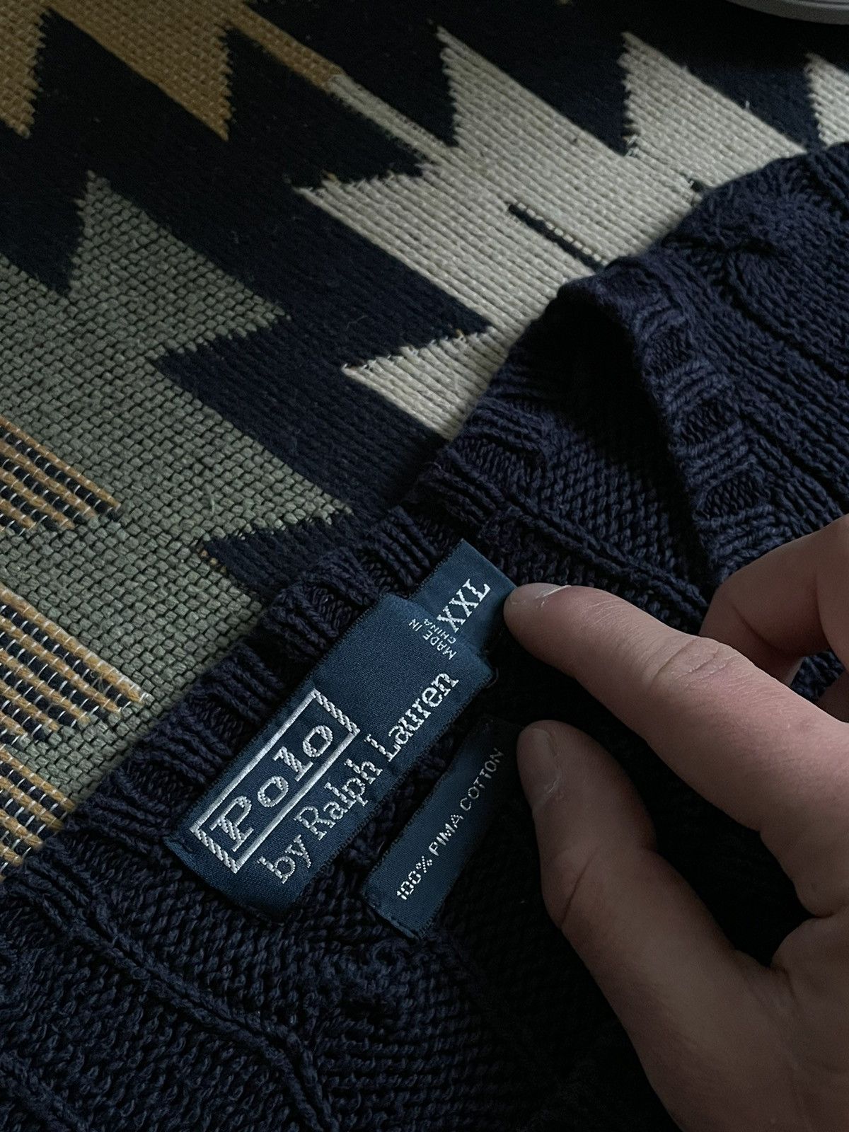 Polo Ralph Lauren × Ralph Lauren × Vintage Vintage 90’s Polo Ralph Lauren Knit Sweater Size US XXL / EU 58 / 5 - 5 Thumbnail