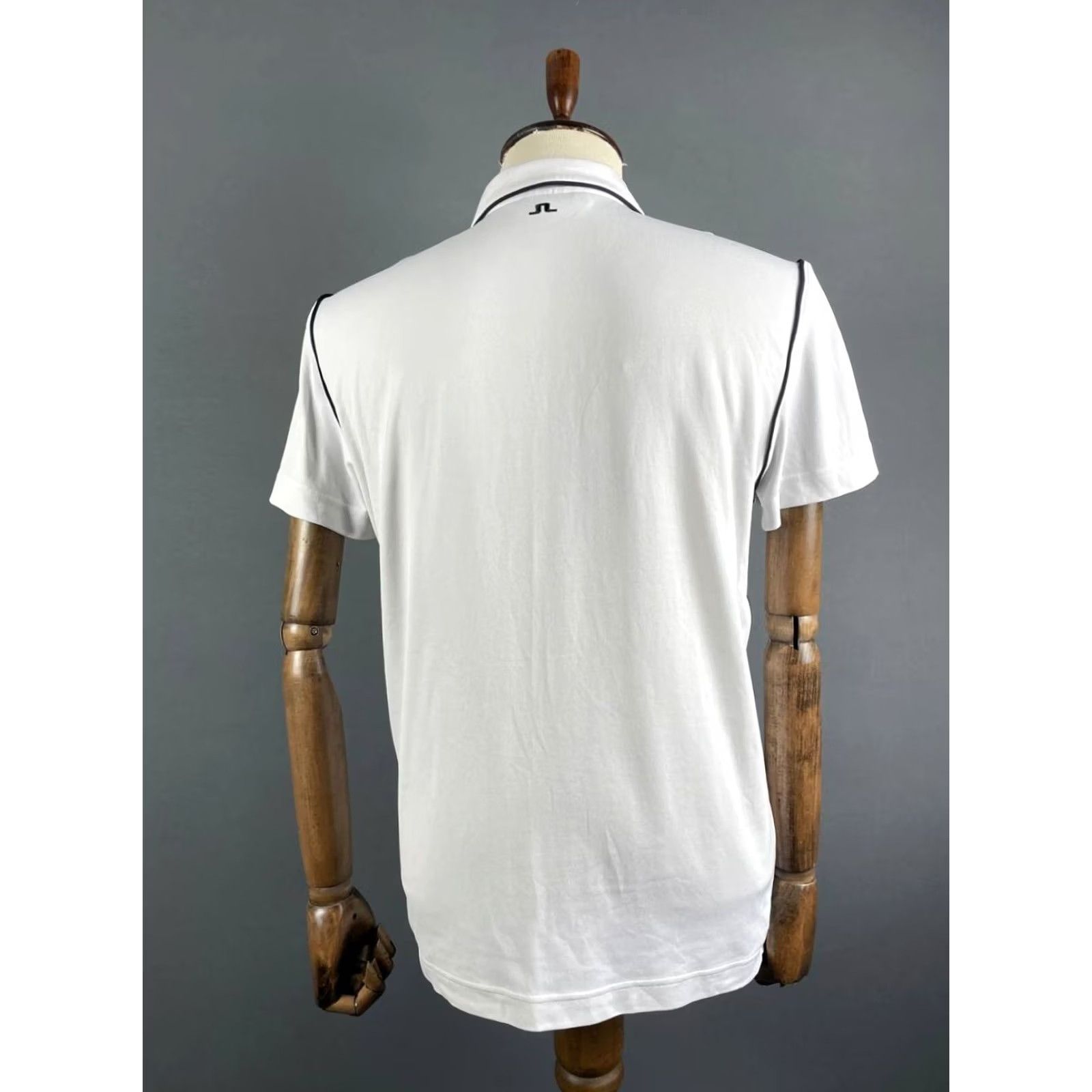 J.Lindeberg J.Lindeberg Polo Shirt Mens Regular Fit Tomi Lux Gray Nylon Short Sleeve Size M Size US M / EU 48-50 / 2 - 2 Thumbnail