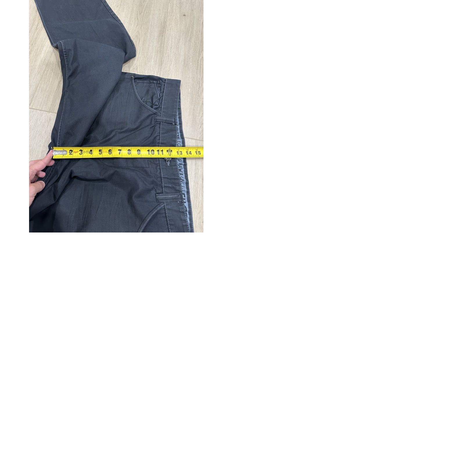Ecko Unltd. Ecko Unltd. Jeans Men 38x32 Black Coated Relaxed Straight Leg Denim Waxed 5-Pocket Regular Rise Mid Inseam 32 Tightness: N/A Size US 38 / EU 54 - 9 Thumbnail