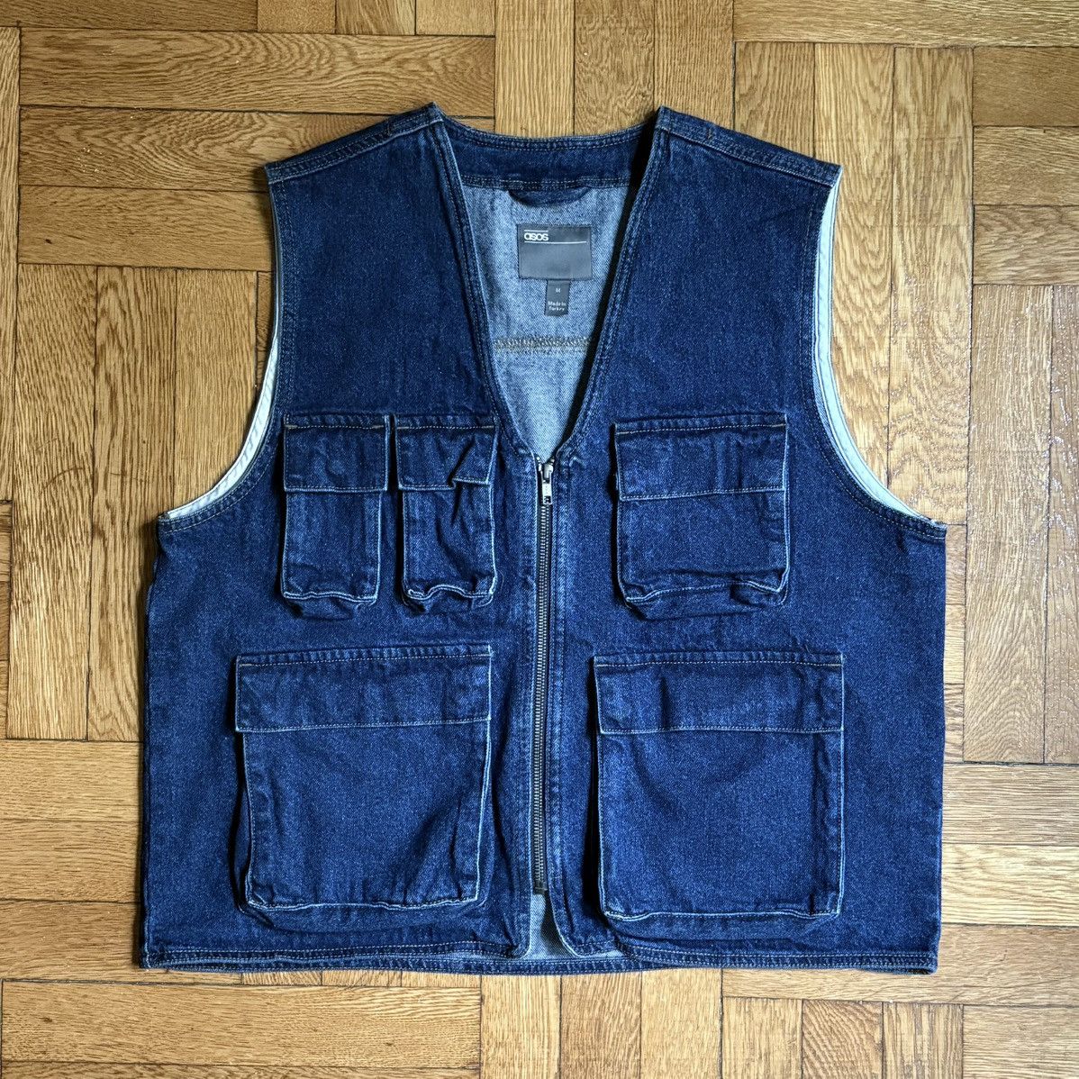 Asos Asos Denim Fisherman Utility Vest Size US M / EU 48-50 / 2 - 1 Thumbnail
