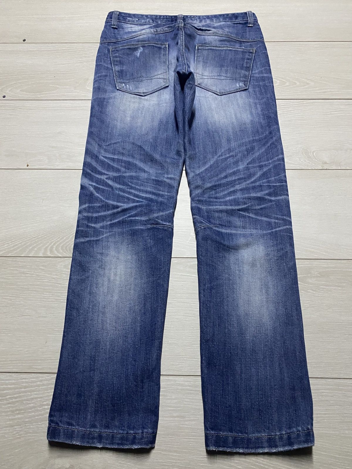 Skull Jeans by an Alchemist Vintage Japanese Skeleton Bones Notdead Distressed Slim Fit Size US 30 / EU 46 - 2 Thumbnail