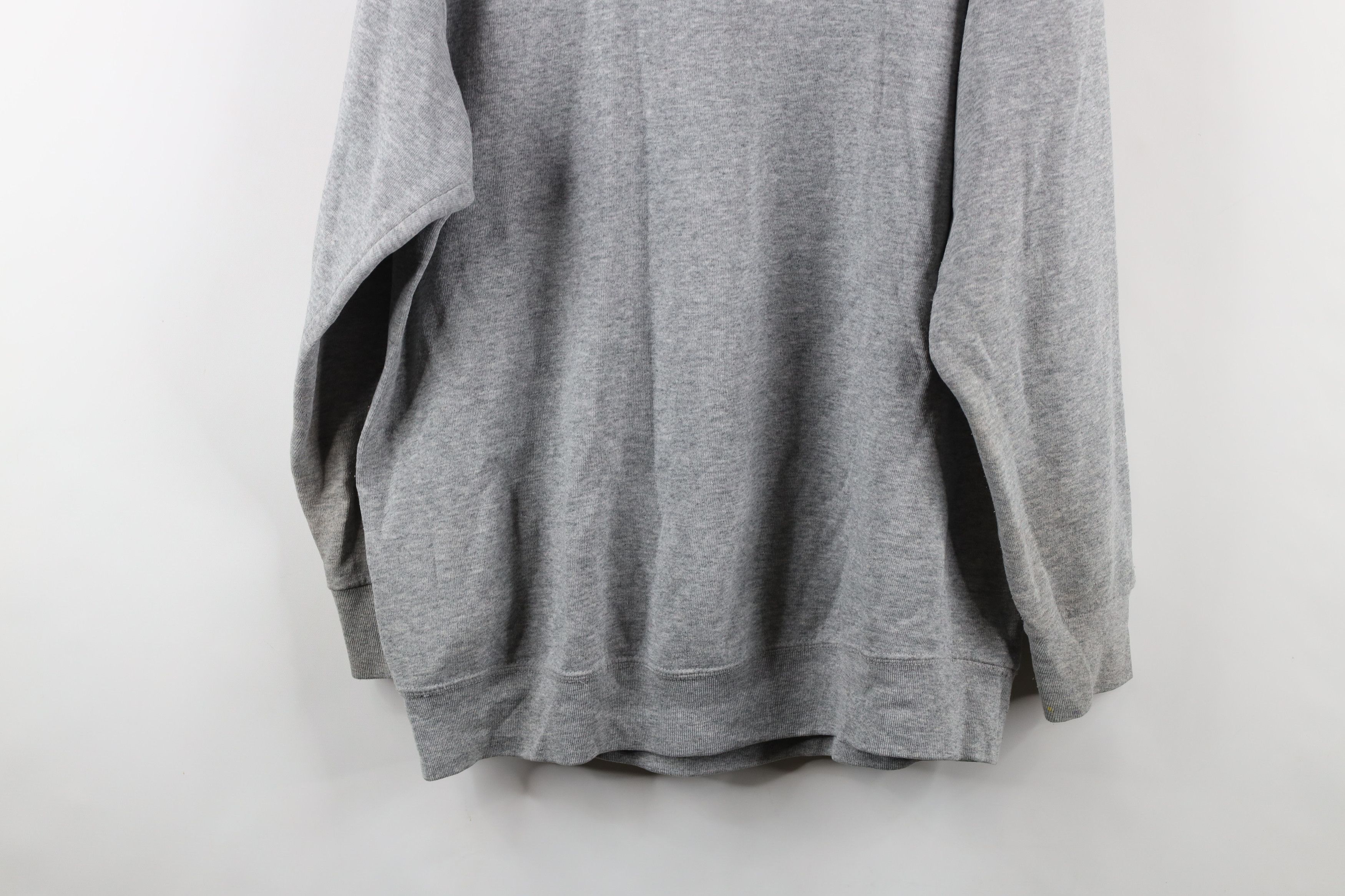 Vintage Vintage 90s Spell Out University of Michigan Sweatshirt Gray Size US XL / EU 56 / 4 - 15 Thumbnail