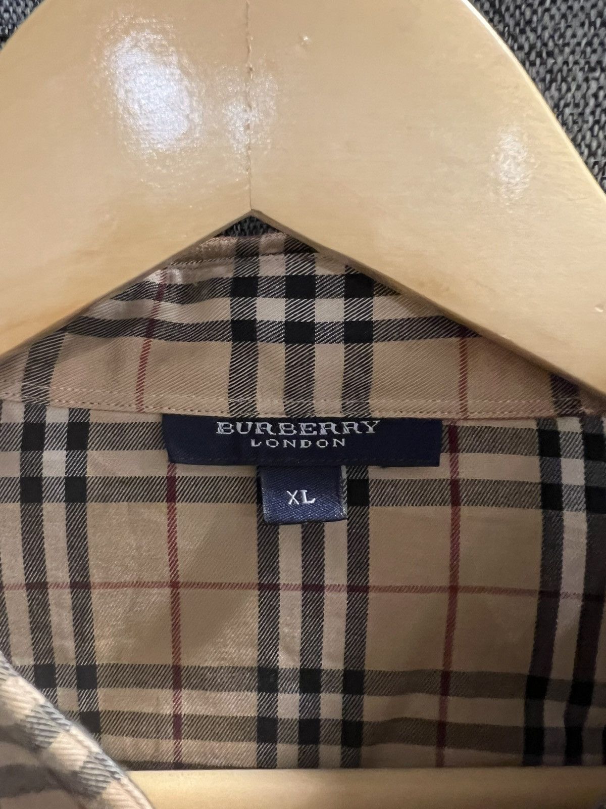 Burberry Vintage Burberry's Nova Check Plaid L/S Size US XL / EU 56 / 4 - 4 Thumbnail