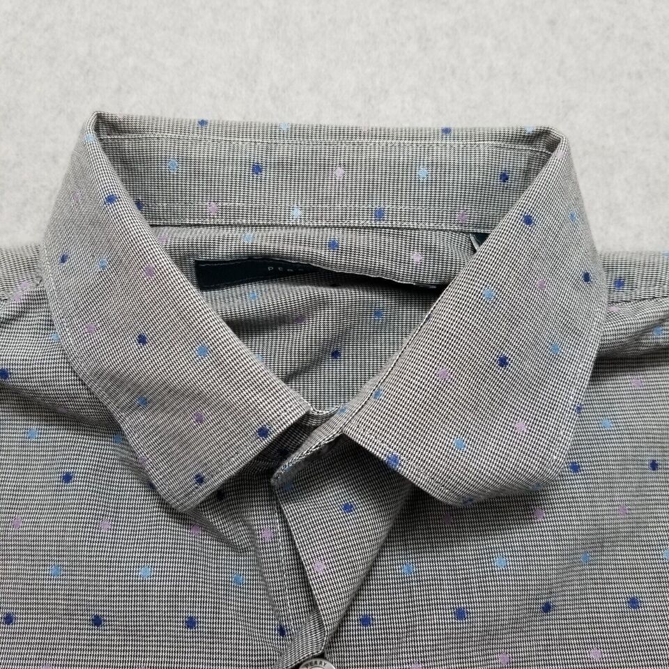 Perry Ellis Perry Ellis Shirt Men Small Polka Dot Button Up Casual Size US S / EU 44-46 / 1 - 5 Thumbnail