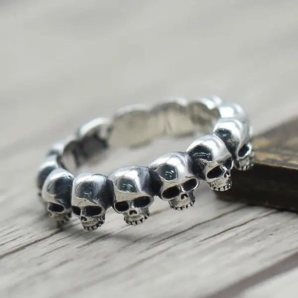 VIBE Skull Skeleton Ring Size 7 8 9 10 11 Size ONE SIZE - 3 Thumbnail