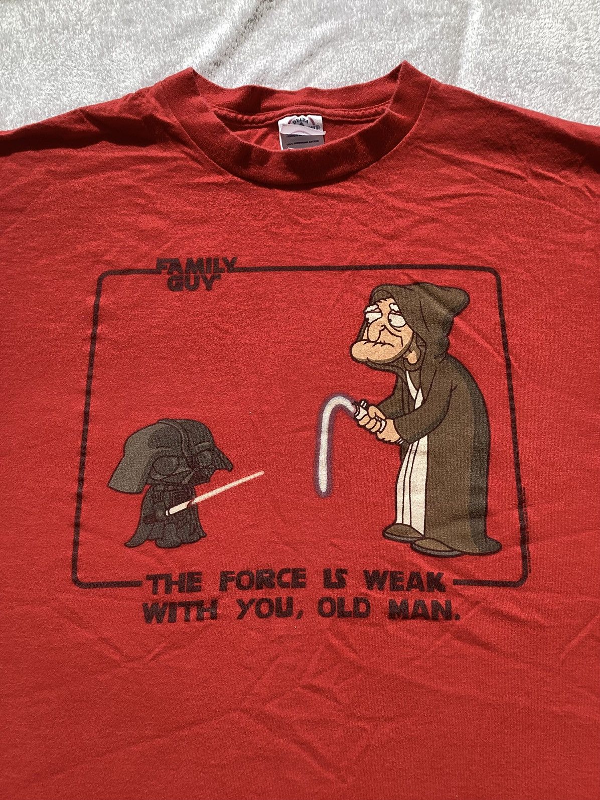 Other Y2K Family Guy Star Wars force is weak with you old man Tee Size US L / EU 52-54 / 3 - 2 Thumbnail