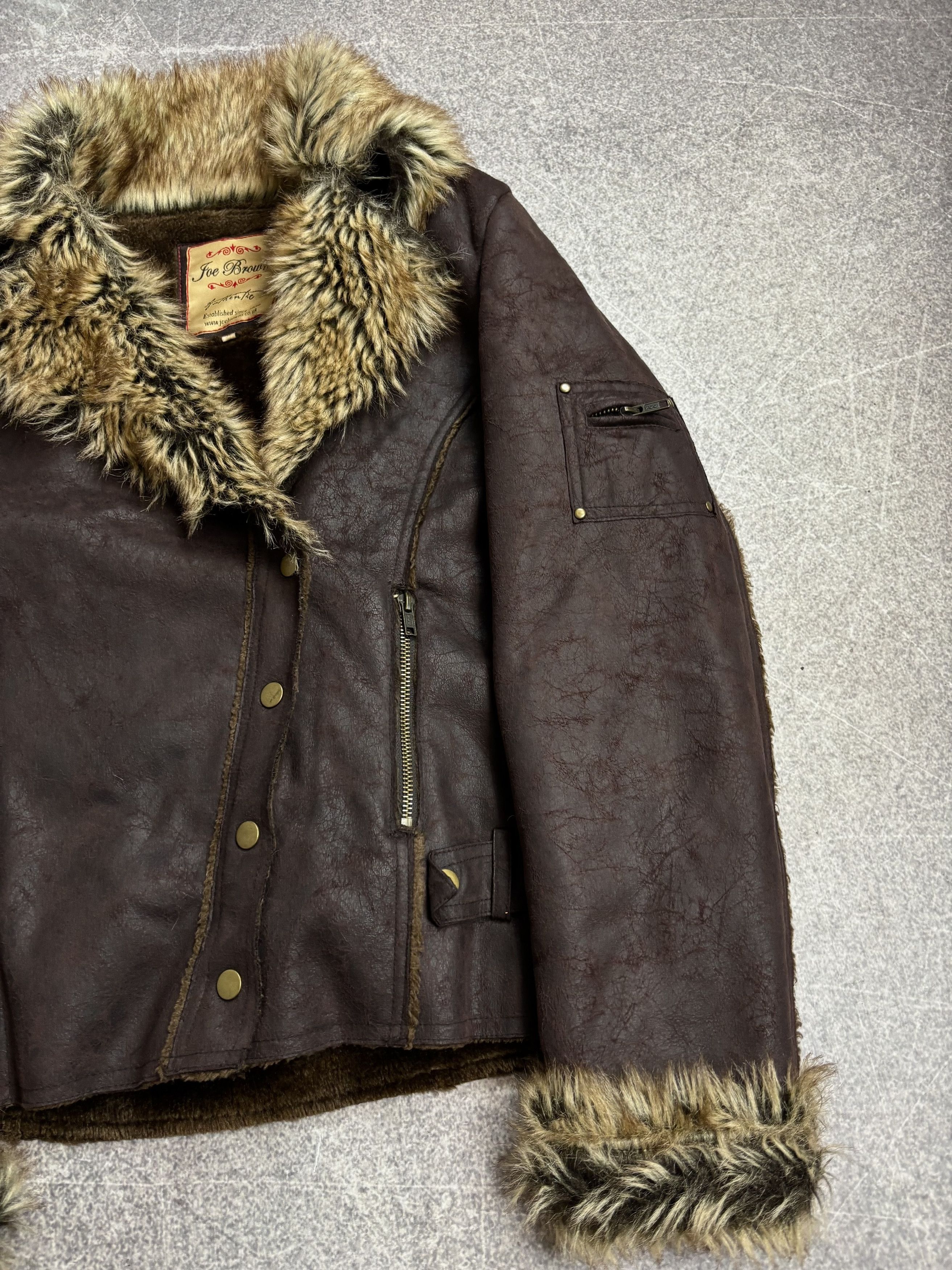If Six Was Nine IF SIX WAS NINE STYLE JAPANESE SHEEPSKIN JACKET FUR HOOD Y2K Size US S / EU 44-46 / 1 - 4 Thumbnail