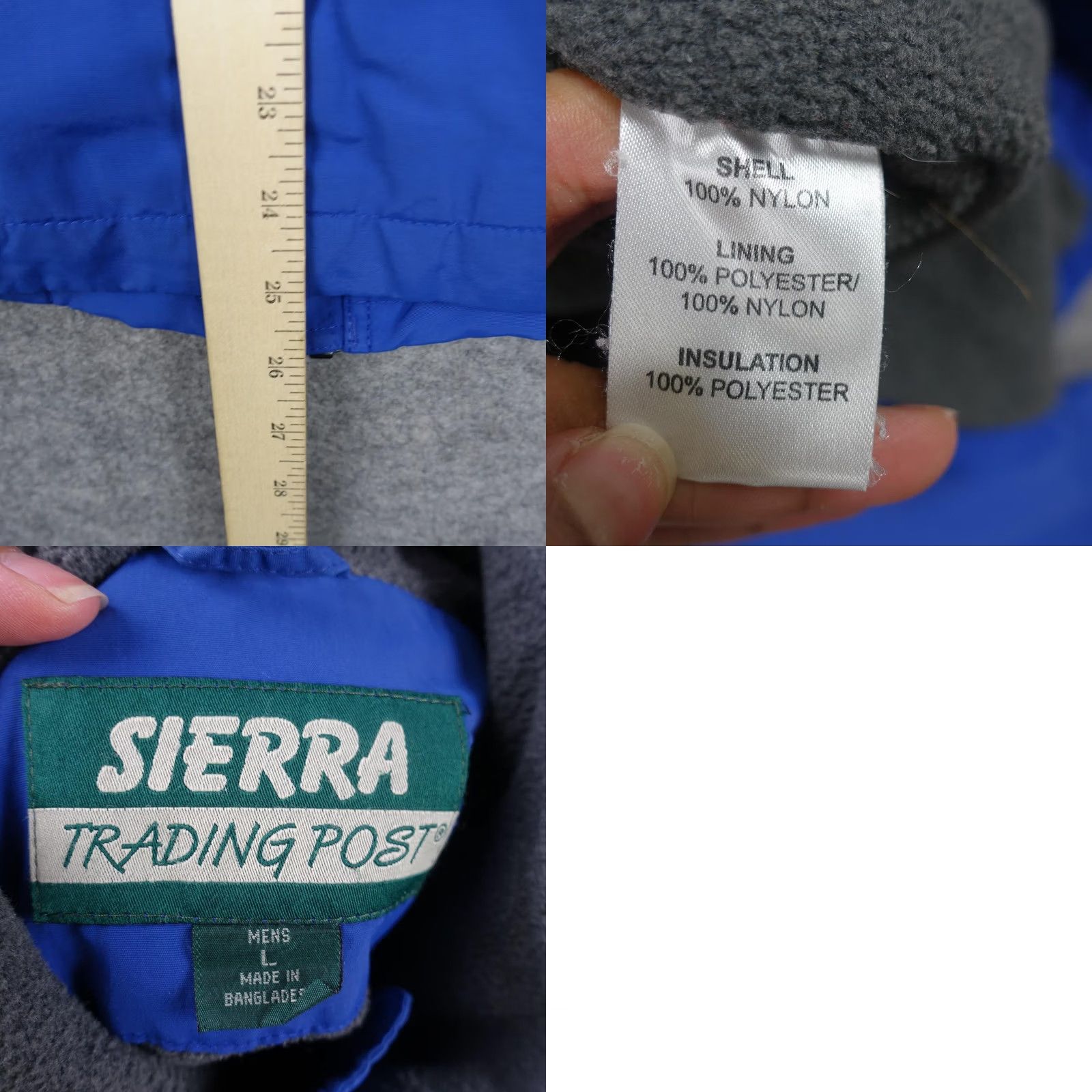 Vintage VINTAGE Sierra Trading Post Jacket Mens L Blue Full Zip Fleece Lined Windbreaker Size US L / EU 52-54 / 3 - 10 Thumbnail