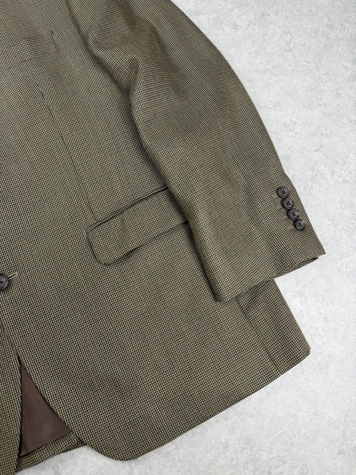 Ralph Lauren Ralph Lauren Silk Wool Houndstooth Blazer US 44S Size 44S - 3 Thumbnail