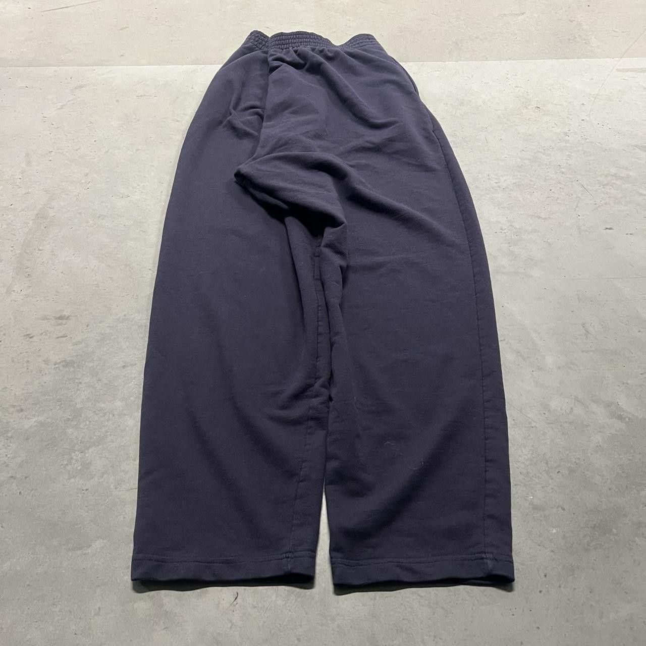 Vintage Vintage Y2K/2000s navy Blue Sweatpants with adjustable waistband and pockets! Size US 38 / EU 54 - 4 Thumbnail