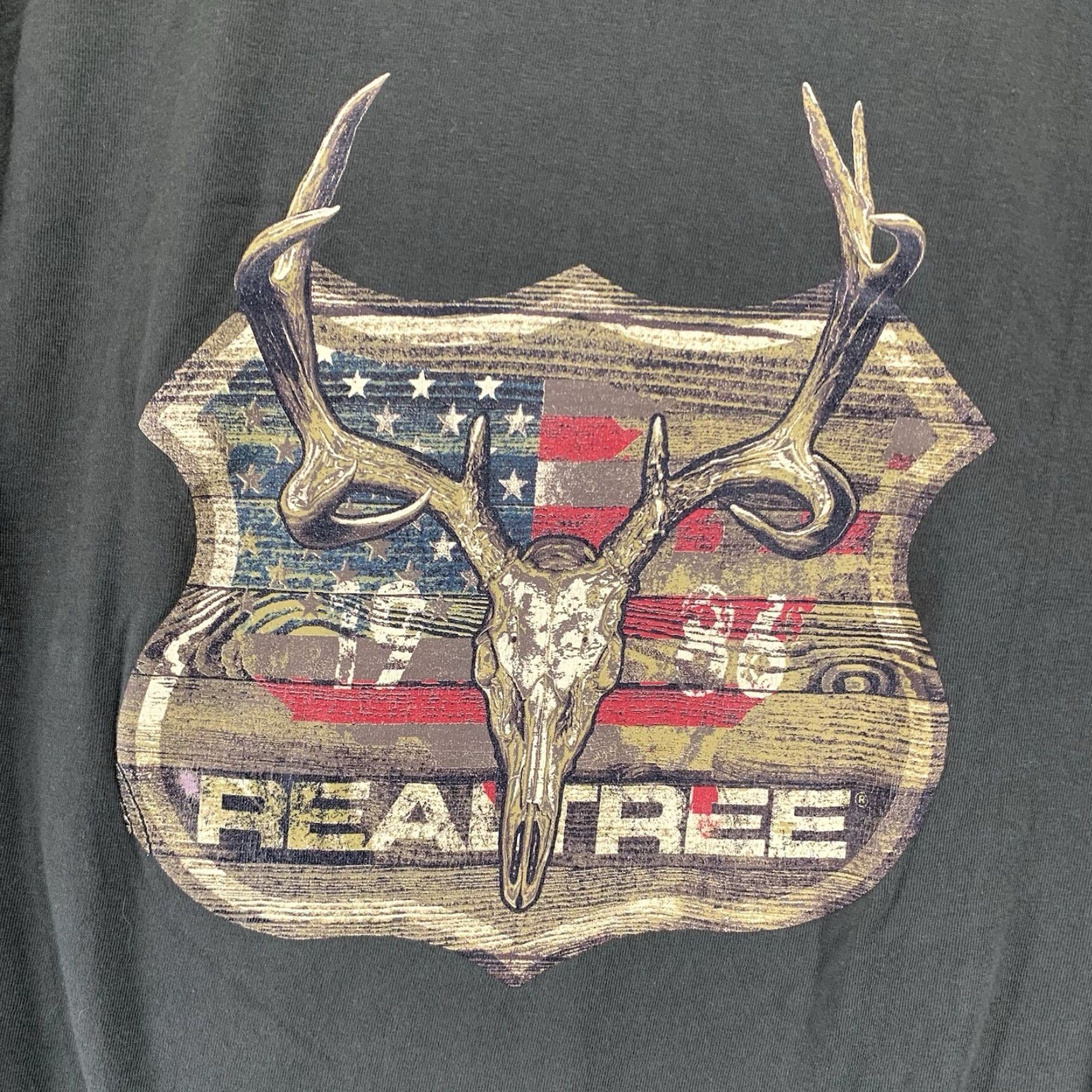 Realtree Realtree Edge Men's T-Shirt 2XL Crew Neck Long Sleeve Olive Green Cotton Outdoor Fishing Logo Size US XXL / EU 58 / 5 - 2 Thumbnail