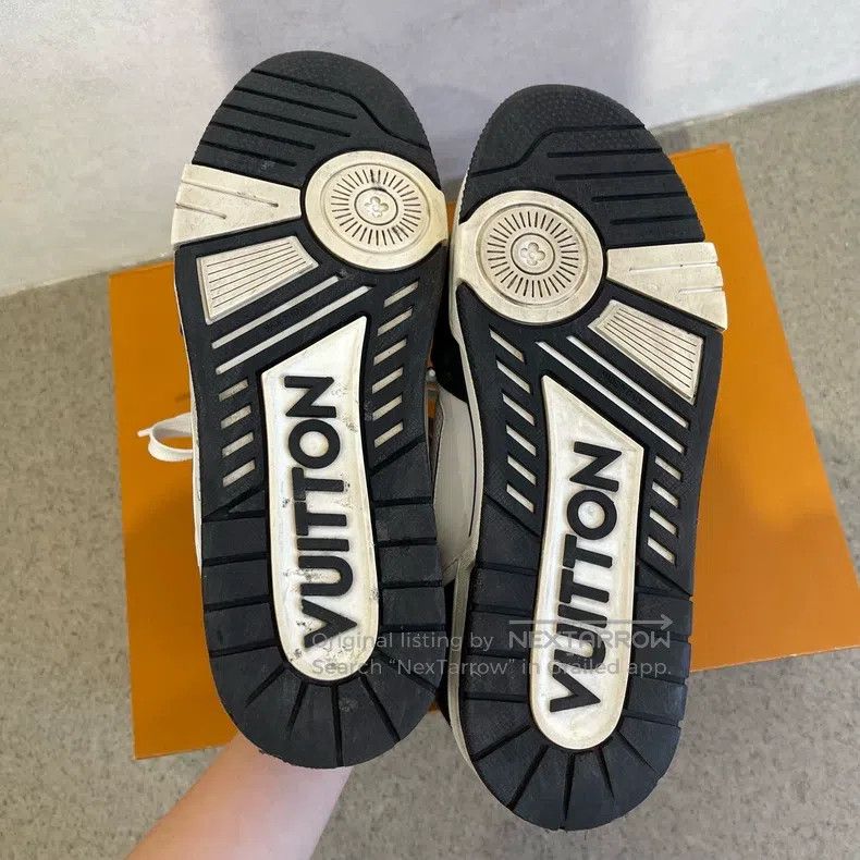 Louis Vuitton Louis Vuitton Black and white color-block Trainer board sh Size US 8 / EU 41 - 5 Thumbnail
